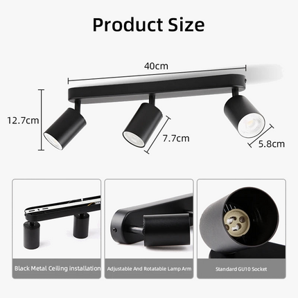Plafonnier LED spot pour décoration intérieure moderne — LZ4X9P