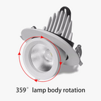 220V / 30W trou de 150 mm / Lumière blanche chaude 3000K | CN