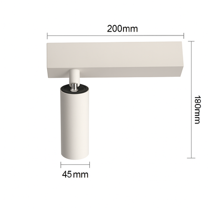 Plafonnier LED en aluminium à 2 ou 3 têtes réglables — LZ4X9P2