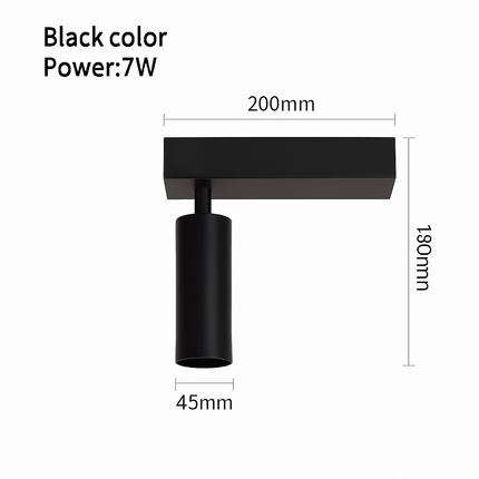 Plafonnier LED en aluminium à 2 ou 3 têtes réglables — LZ4X9P2