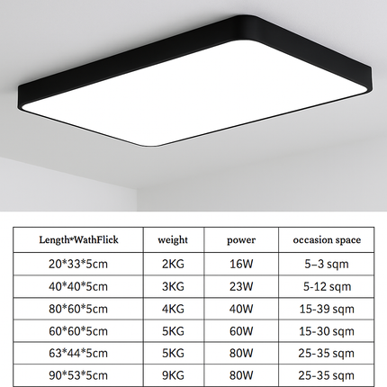 Plafonnier LED rectangle moderne Bwart