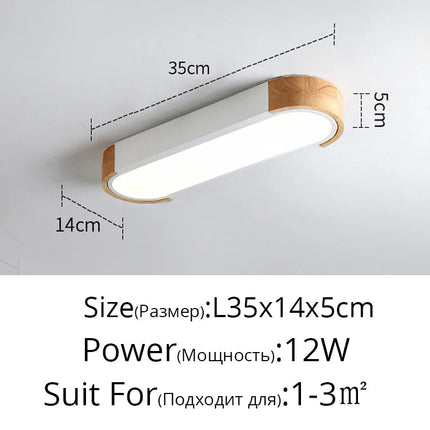Plafonnier LED rectangulaire à bande longue et design simple — LZ4X9P2