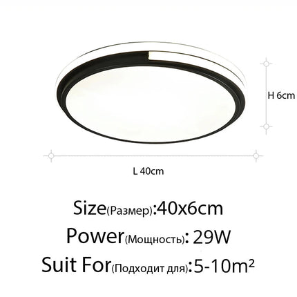 Plafonnier LED rond à luminosité réglable pour intérieur — LZ4X9P2
