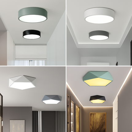 Plafonnier LED rond moderne pour intérieur lumineux et élégant — LZ4X9T