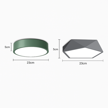 Plafonnier LED rond moderne pour intérieur lumineux et élégant — LZ4X9T