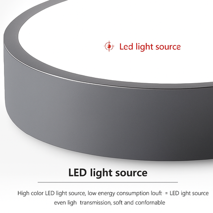 Plafonnier LED rond moderne pour intérieur lumineux et élégant — LZ4X9T