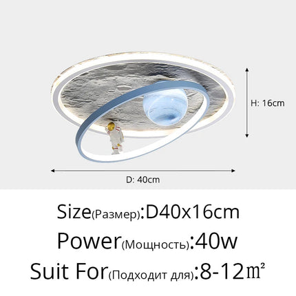 Plafonnier LED rond pour éclairage intérieur contemporain — LZ4T9Q7