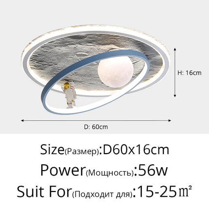 Plafonnier LED rond pour éclairage intérieur contemporain — LZ4T9Q7