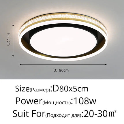 Plafonnier LED rond pour éclairage intérieur polyvalent — LZ4X9J