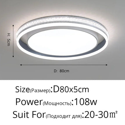 Plafonnier LED rond pour éclairage intérieur polyvalent — LZ4X9J