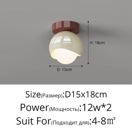 Plafonnier LED créatif au style français personnalisé — LZ4X9T2
