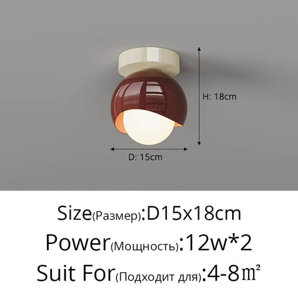 Plafonnier LED créatif au style français personnalisé — LZ4X9T2