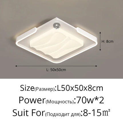 Plafonnier LED moderne style français avec télécommande et lumière chaude — LZ4X9T2