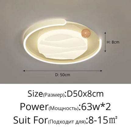 Plafonnier LED moderne style français avec télécommande et lumière chaude — LZ4X9T2