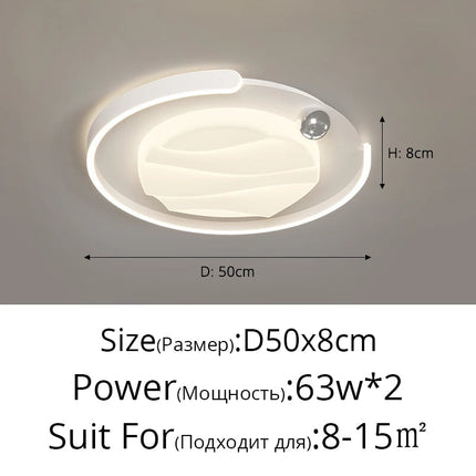 Plafonnier LED moderne style français avec télécommande et lumière chaude — LZ4X9T2