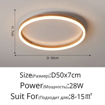Plafonnier LED au design japonais pour entrée et couloir — LZ4X9P2