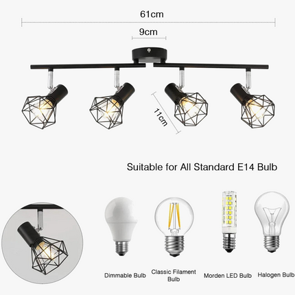 Plafonnier LED moderne au design simple pour intérieur — LZ4X9QJ
