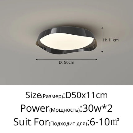 Plafonnier LED créatif haut de gamme style wabi-sabi rétro — LZ4X9B2