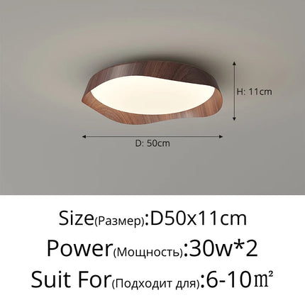 Plafonnier LED créatif haut de gamme style wabi-sabi rétro — LZ4X9B2