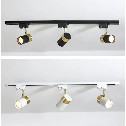 plafonnier sur rail avec éclairage led