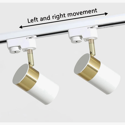 plafonnier sur rail avec éclairage led