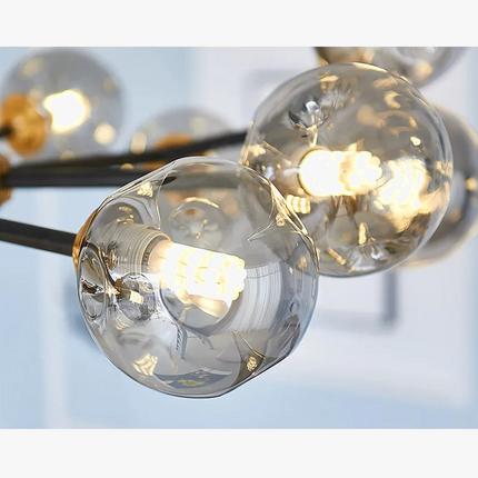 Plafonnier LED suspendu boule en verre design moderne — LZ4X9T2
