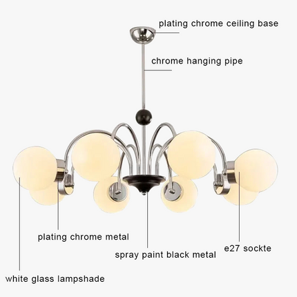 Plafonnier LED suspendu au design nordique moderne pour intérieur — LZ4X9QJ2