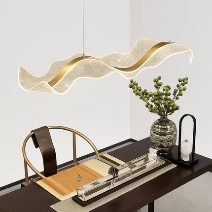 Plafonnier LED suspendu réglable style art déco en fil acrylique — LZ4X9T1