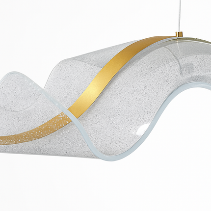 Plafonnier LED suspendu réglable style art déco en fil acrylique — LZ4X9T1