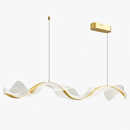 Plafonnier LED suspendu réglable style art déco en fil acrylique — LZ4X9T1