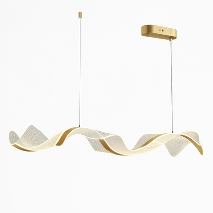 Plafonnier LED suspendu réglable style art déco en fil acrylique — LZ4X9T1