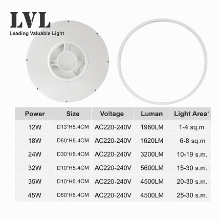 Plafonnier LED télécommandé doré effet grain de bois dimmable 24W-32W — LZ4X9T
