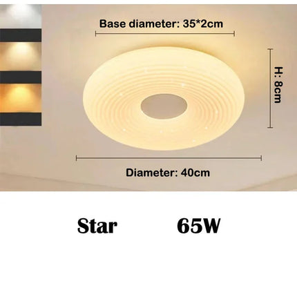 Plafonnier LED étoile doux avec protection des yeux pour enfants — LZ4X9M