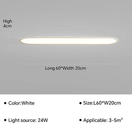 Plafonnier LED ultra fin pour intérieur moderne et élégant — LZ4D7Q9