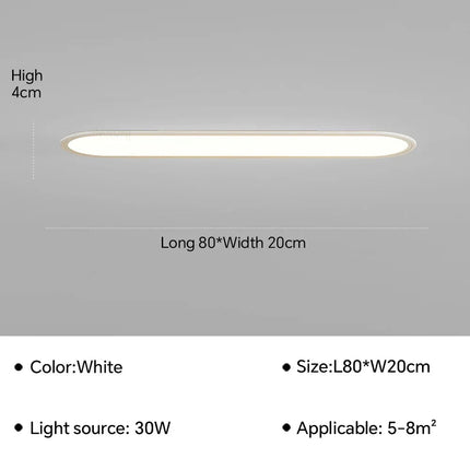 Plafonnier LED ultra fin pour intérieur moderne et élégant — LZ4D7Q9