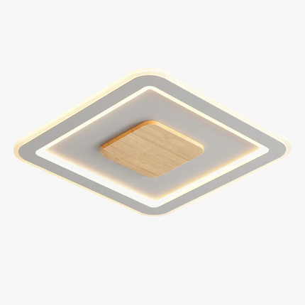 Plafonnier LED ultra-mince en bois massif style nordique moderne 2022 — LZ4X9P7Q