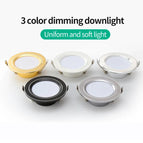 6W  White Silver / Three-Color Light