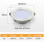 6W Gray Silver / Three-Color Light