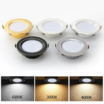 Plafonnier LED ultra fin à éclairage variable trois couleurs intégrées — LZ7XQ2