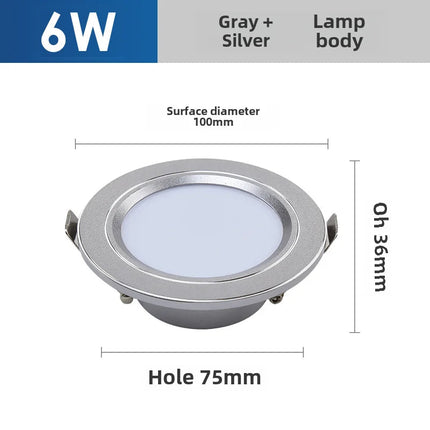 Plafonnier LED ultra fin à éclairage variable trois couleurs intégrées — LZ7XQ2
