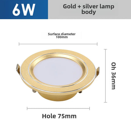 Plafonnier LED ultra fin à éclairage variable trois couleurs intégrées — LZ7XQ2