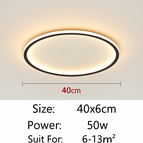 Rond 40x6cm / Blanc chaud