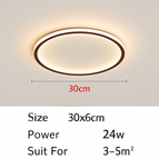 Rond 30x6cm / Blanc chaud