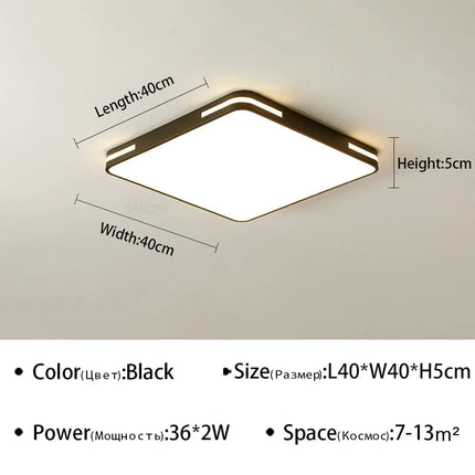 plafonnier led ultra mince design moderne pour intérieur