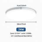 A rond 24W / Blanc chaud