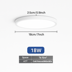 C 18W Rond / Blanc chaud