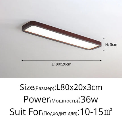 Plafonnier LED ultra-mince style nordique polyvalent — LZ4X9QJ