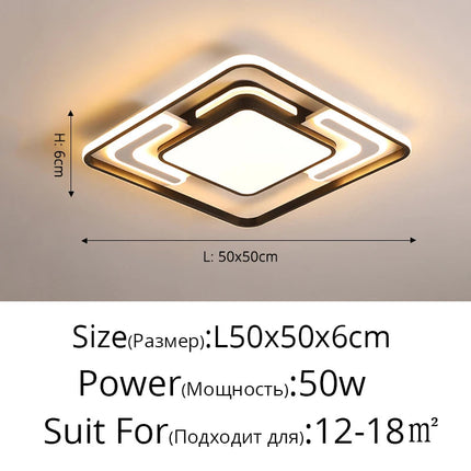 Plafonnier géométrique contemporain pour éclairage intérieur — LZ4X9M