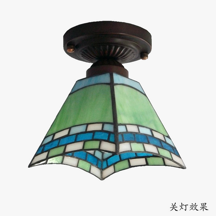 Plafonnier en verre style Tiffany pour éclairage moderne minimaliste — LZ4X9B