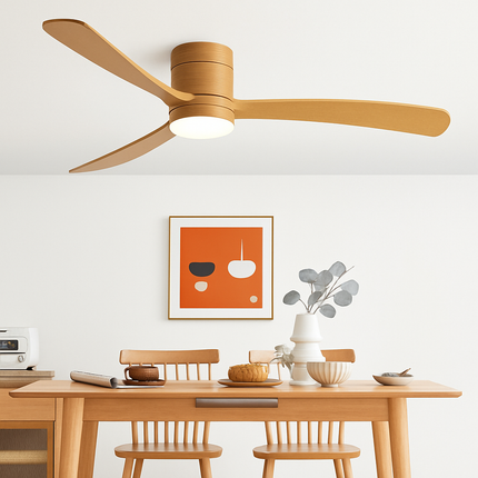 Plafonnier moderne avec ventilateur et lumière intégrée télécommandée — LZ4X9T2